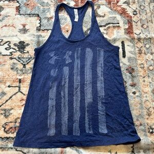 Under Armour Heat Gear Women's Blue loose fit Tank Top